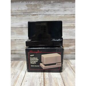 Swingline 74711-79201 Cordless Automatic Compact Stapler Black Battery Operated
